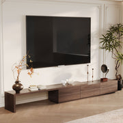 Extendable TV Stand with Storage Drawers Modern TV Console